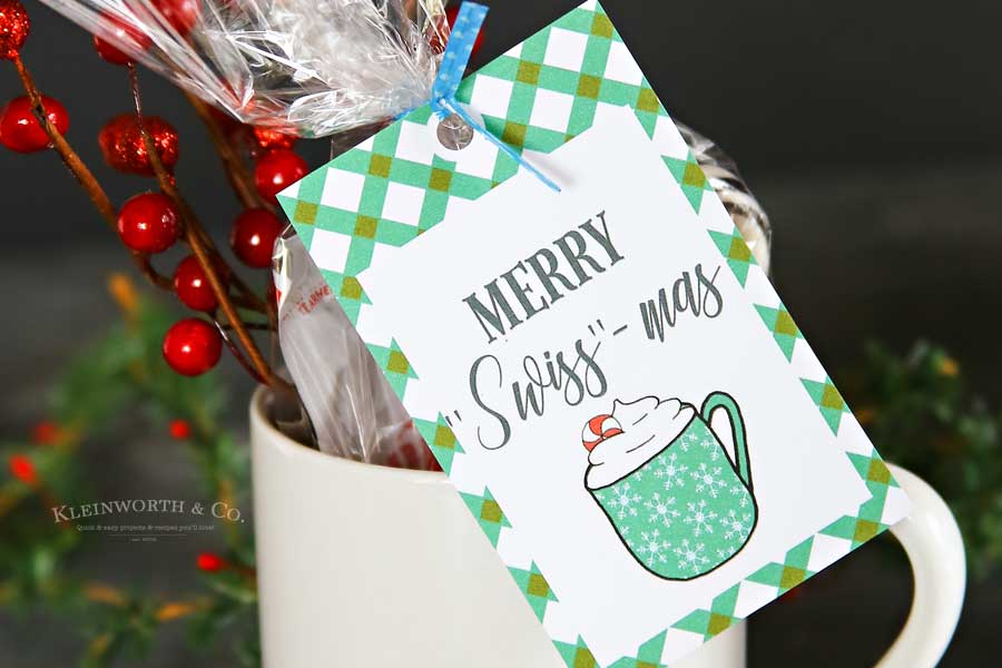 Merry Swiss-Mas Free Printable Gift Tags