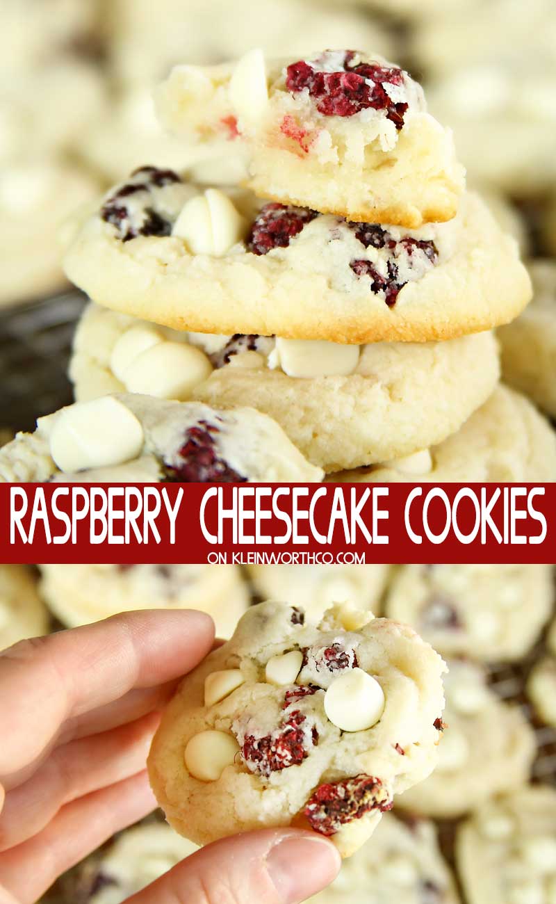 Raspberry Cheesecake Cookies