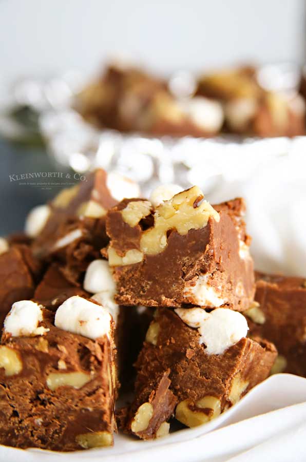 holiday recipe Rocky Road Fudge