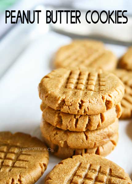 3-Ingredient Peanut Butter Cookies