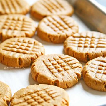 Best 3-Ingredient Peanut Butter Cookies