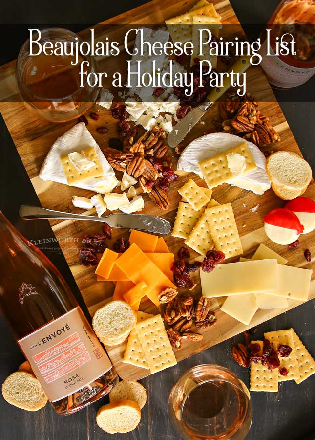 Beaujolais Cheese Pairing List for a Holiday Party