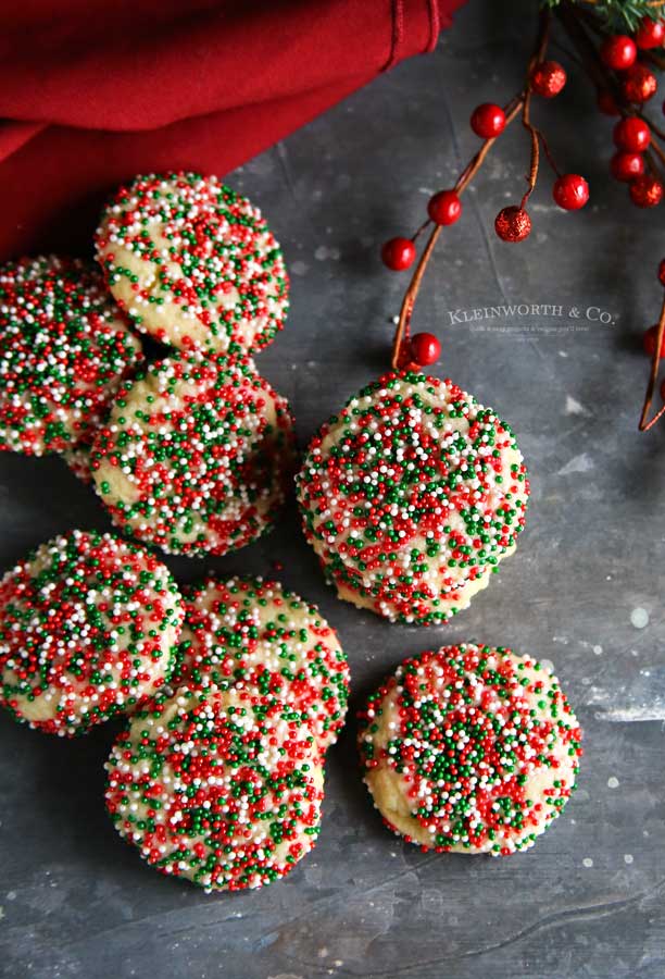 soft and chewy Christmas Sprinkle Cookies