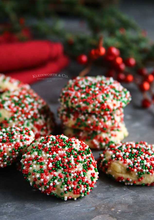 holiday treat - Christmas Sprinkle Cookies