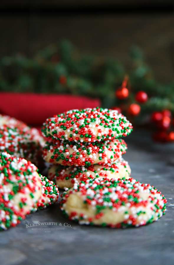 Christmas Sprinkle Cookies recipe