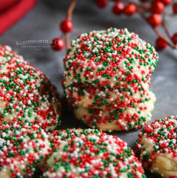 how to make Christmas Sprinkle Cookies