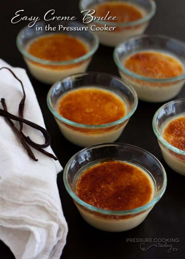 Pressure Cooker Creme Brulee