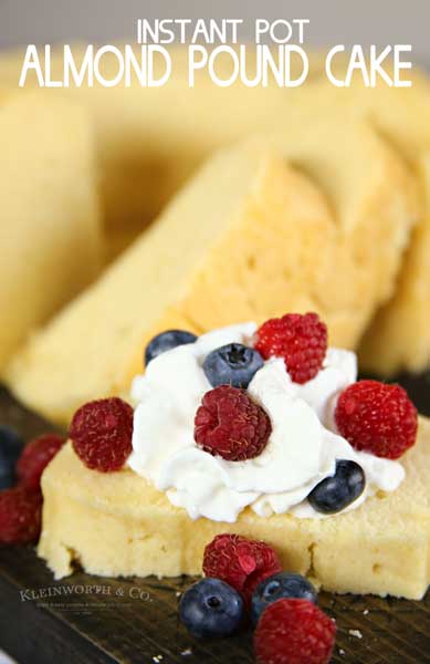 Instant Pot Almond Pound Cake