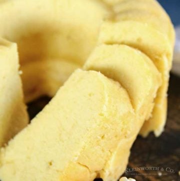 Instant Pot Almond Pound Cake dessert recipe