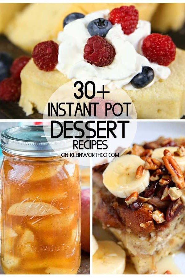 Instant Pot Dessert Recipes