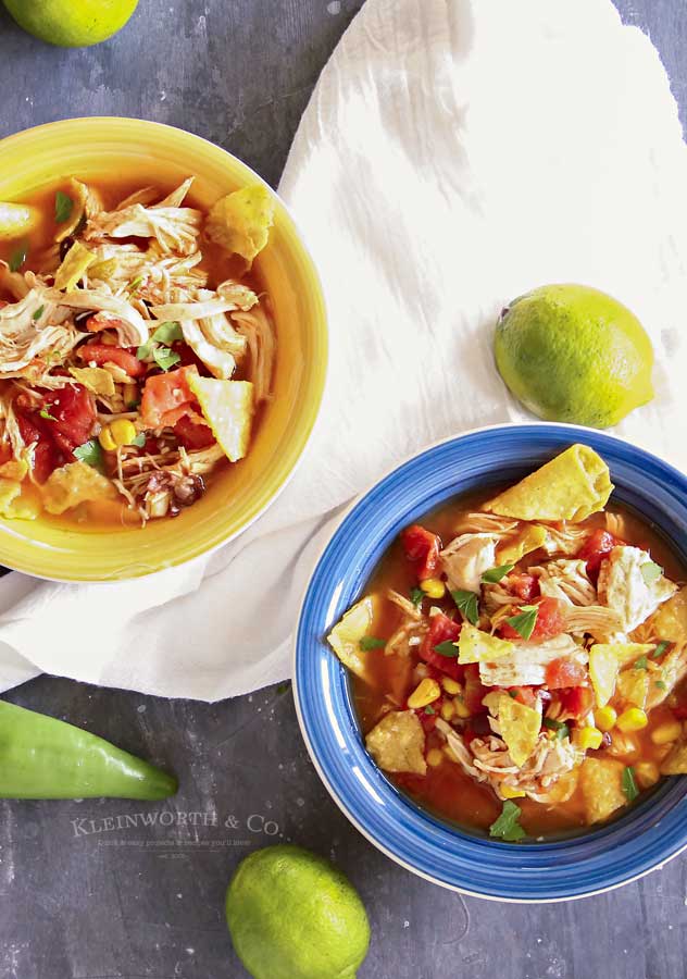 easy dinner recipe - Instant Pot Chicken Tortilla Soup