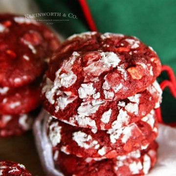 Red Velvet Crinkle Cookies recipe