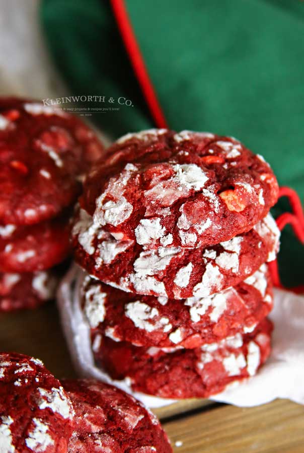 Red Velvet Crinkle Cookies recipe