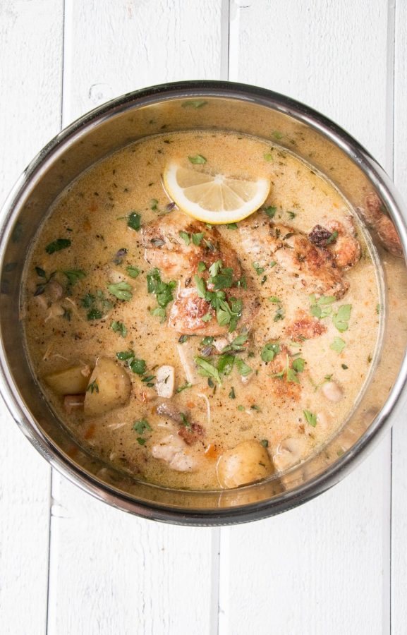 Instant Pot Chicken Fricassee