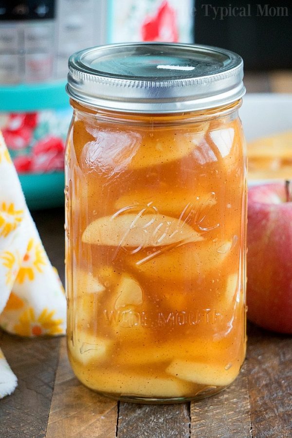 Easy homemade pressure cooker apple pie filling