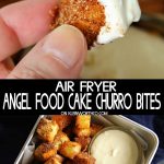 Air Fryer Angel Food Cake Churro Bites