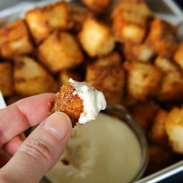 Air Fryer Angel Food Cake Churro Bites Taste of the Frontier