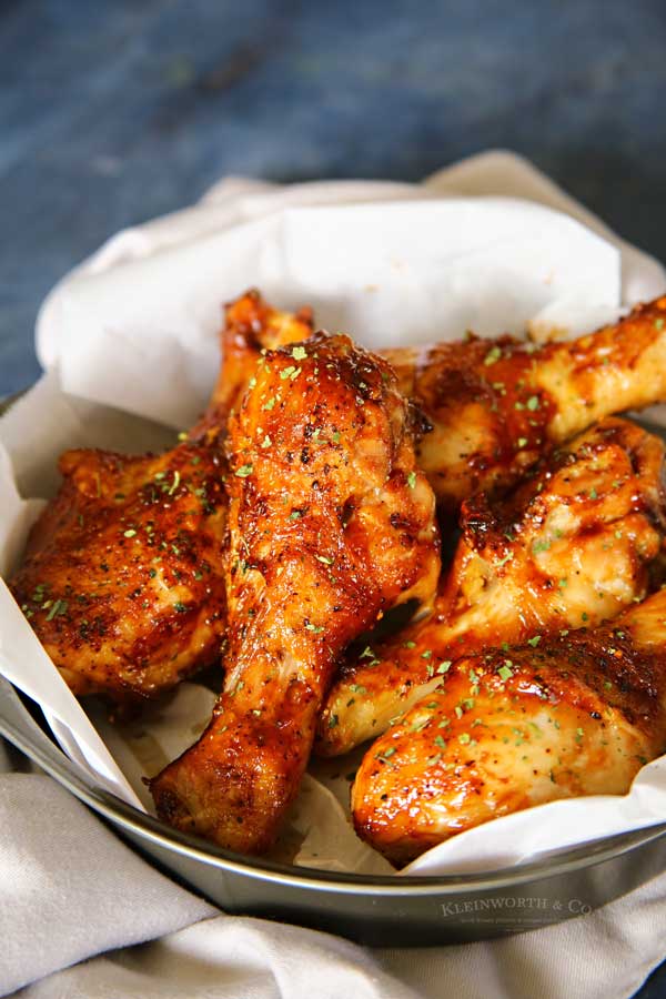 how to make Air Fryer Apricot Glazed Chicken Drumsticks