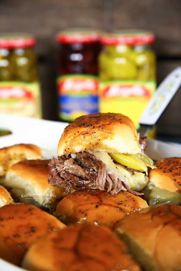 Pressure Cooker Italian Beef Sliders - Taste of the Frontier