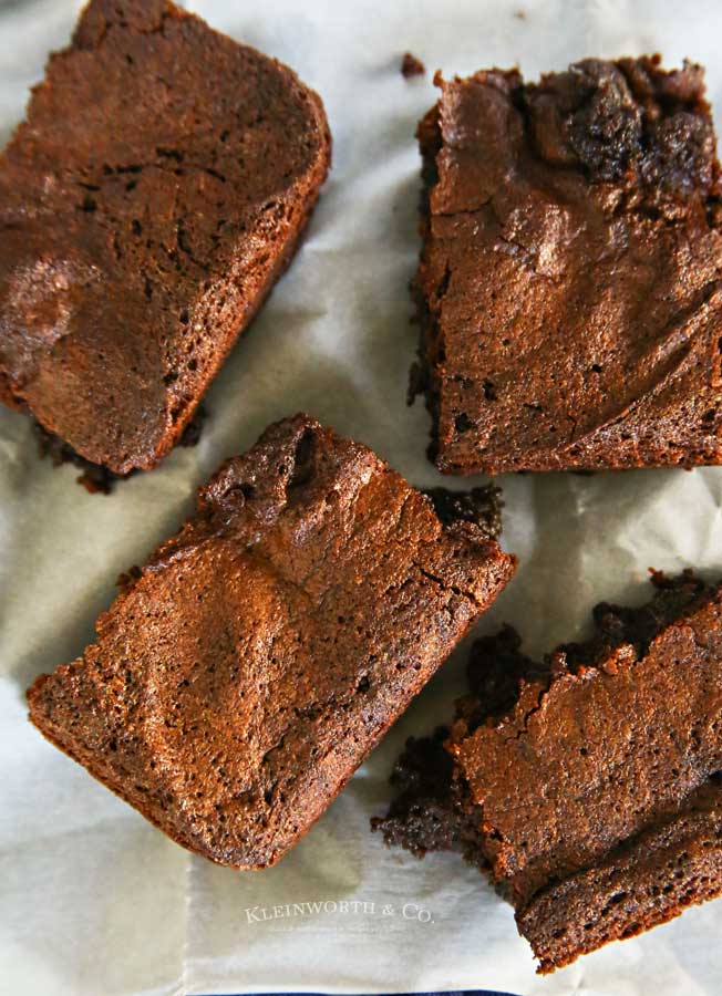 Thick and chewy Air Fryer Brownies
