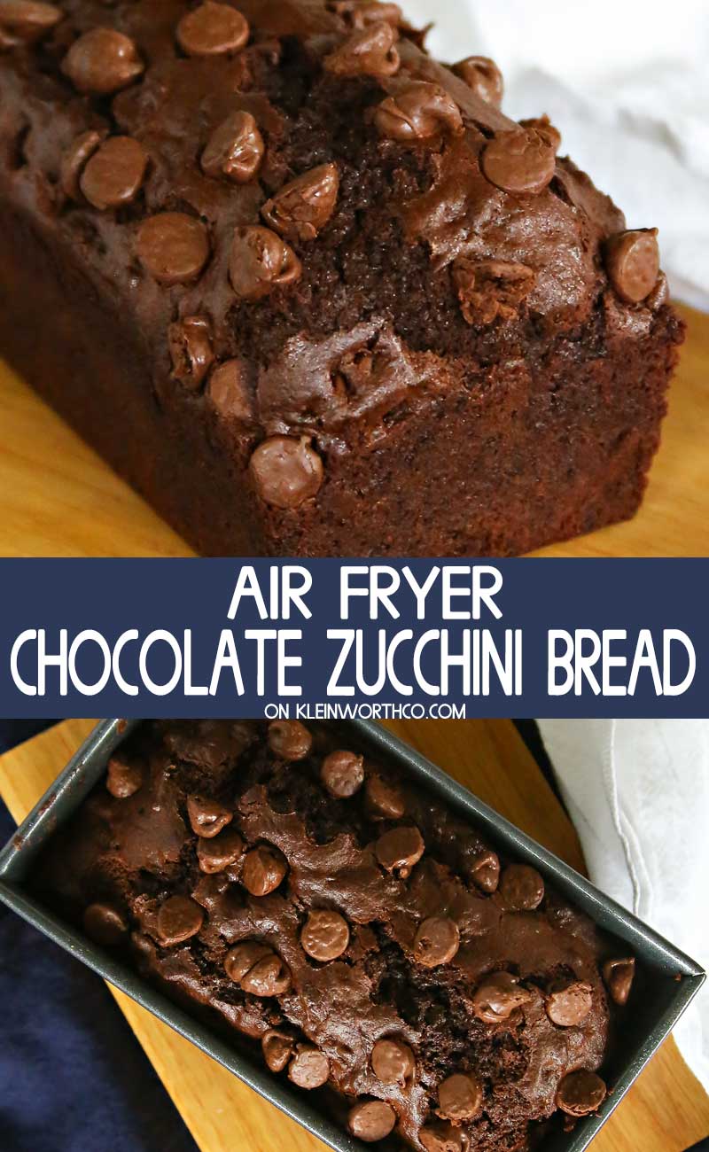 Air Fryer Chocolate Zucchini Bread