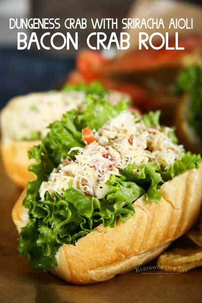 Easy Bacon Crab Roll