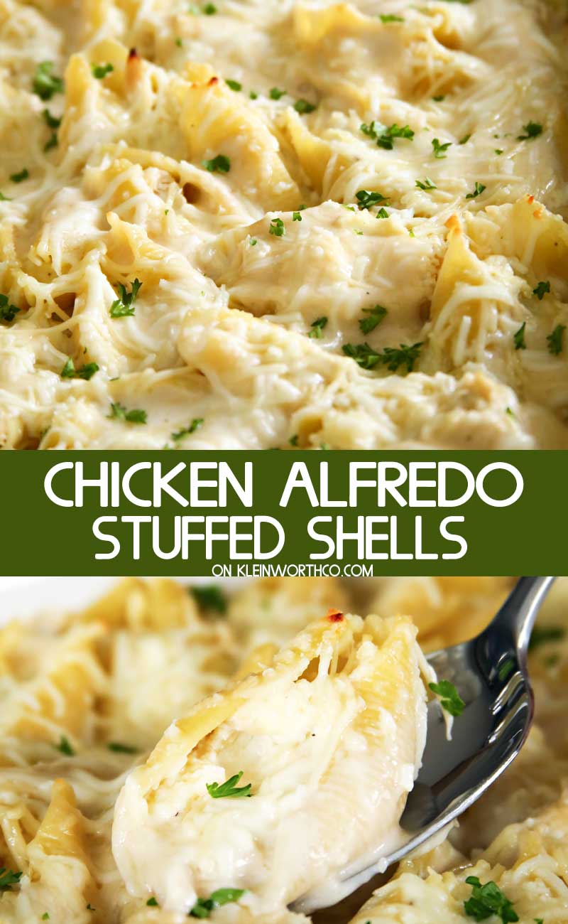 Chicken Alfredo Stuffed Shells