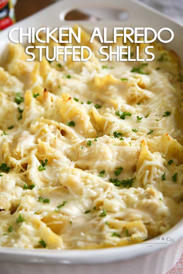 Chicken Alfredo Stuffed Shells