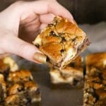 Easy dessert recipe - Chocolate Chip Cookie Cheesecake Bars