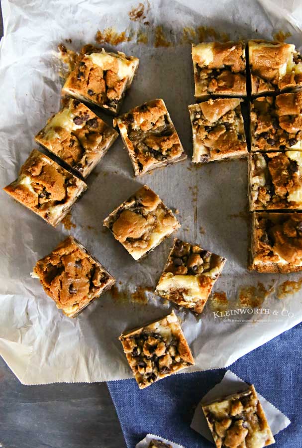 Chocolate Chip Cookie Cheesecake Bars recipe