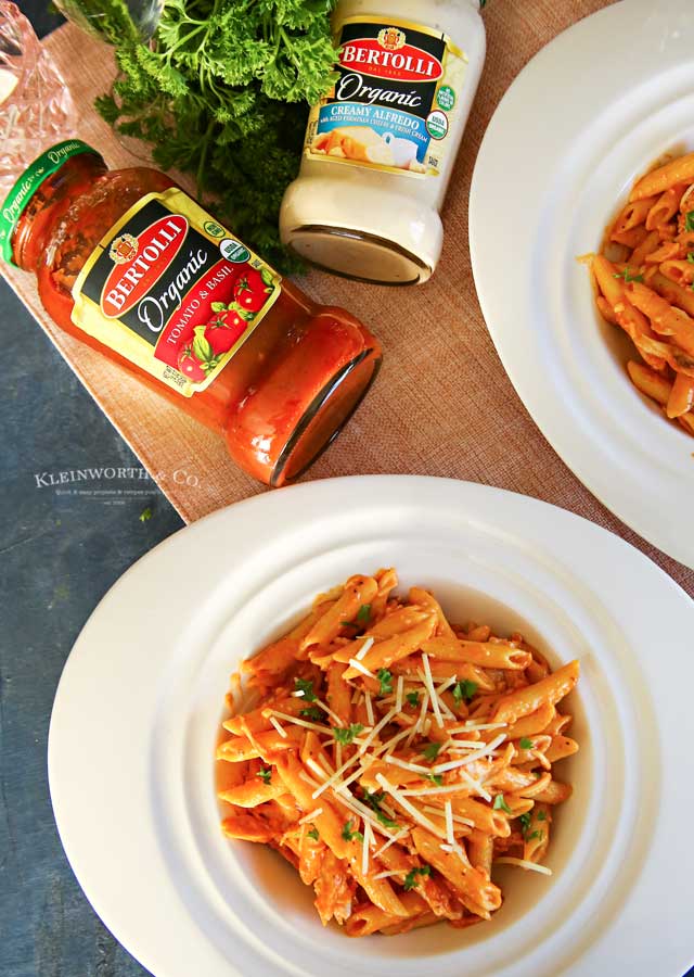 Fredo Marinara Chicken Penne Pasta dinner