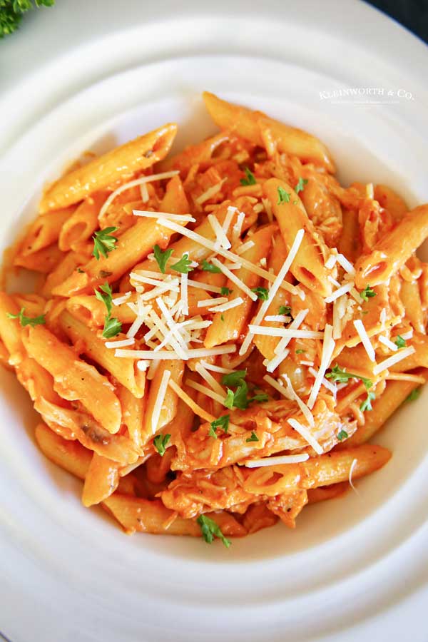 how to make Fredo Marinara Chicken Penne Pasta