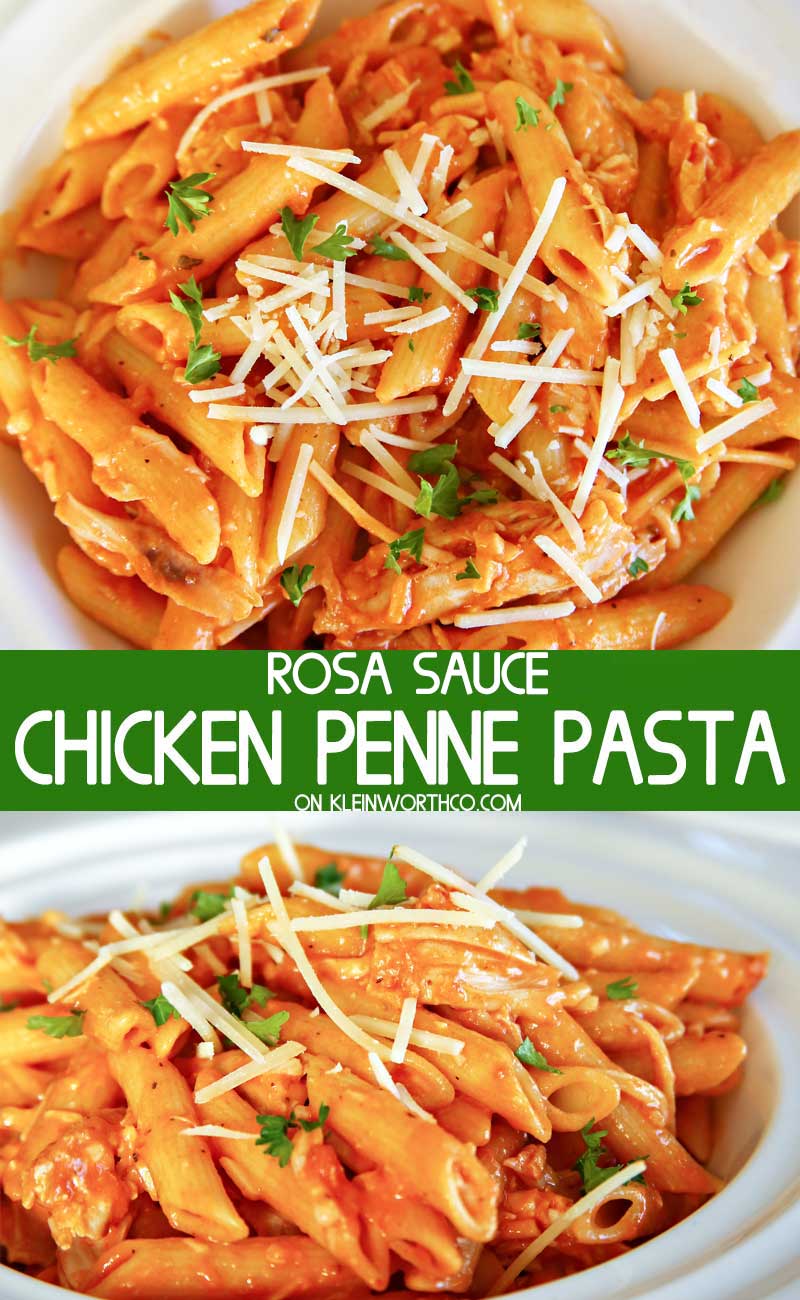 Chicken Penne Rosa - A Healthy Makeover