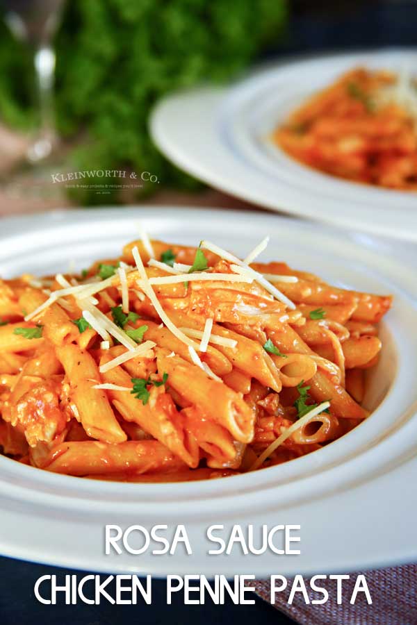 Chicken Penne Rosa - A Healthy Makeover