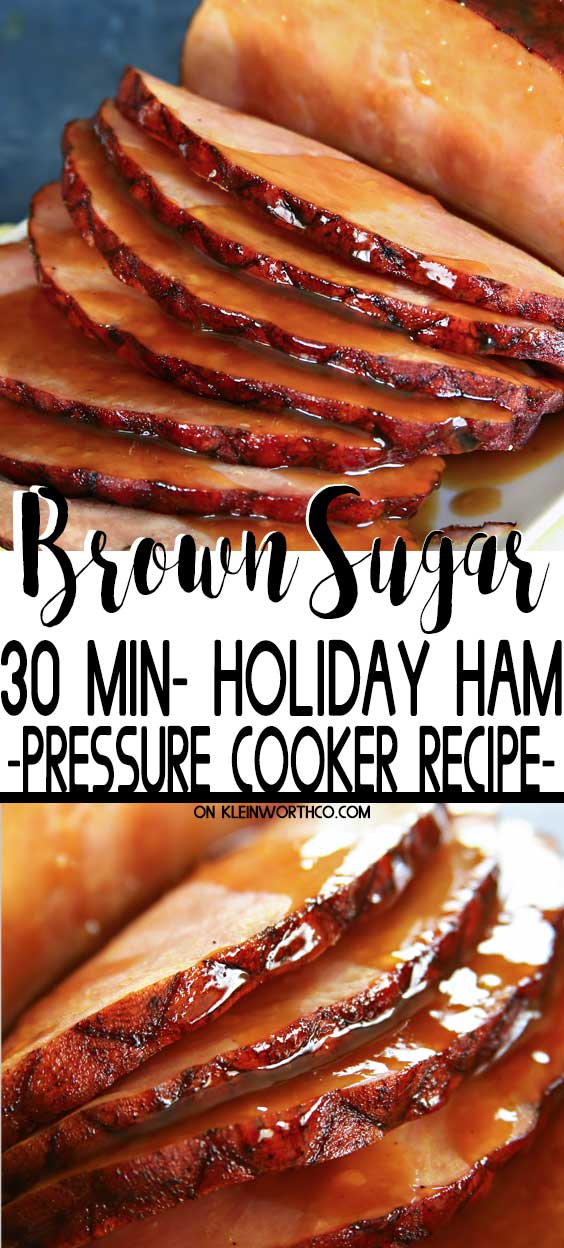 Pressure Cooker Brown Sugar Ham