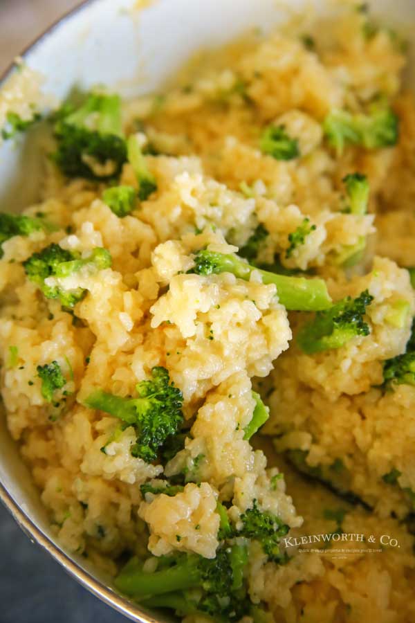 how to make Cheesy Broccoli Rice
