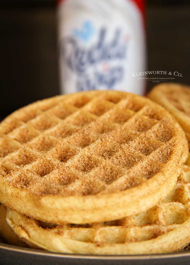 dessert recipe - Easy Churro Waffles