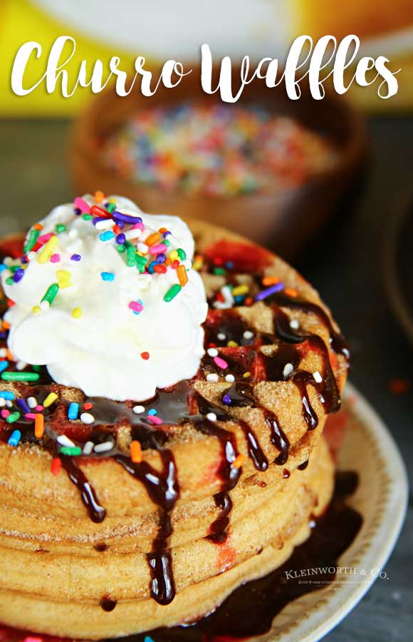 Easy Churro Waffles