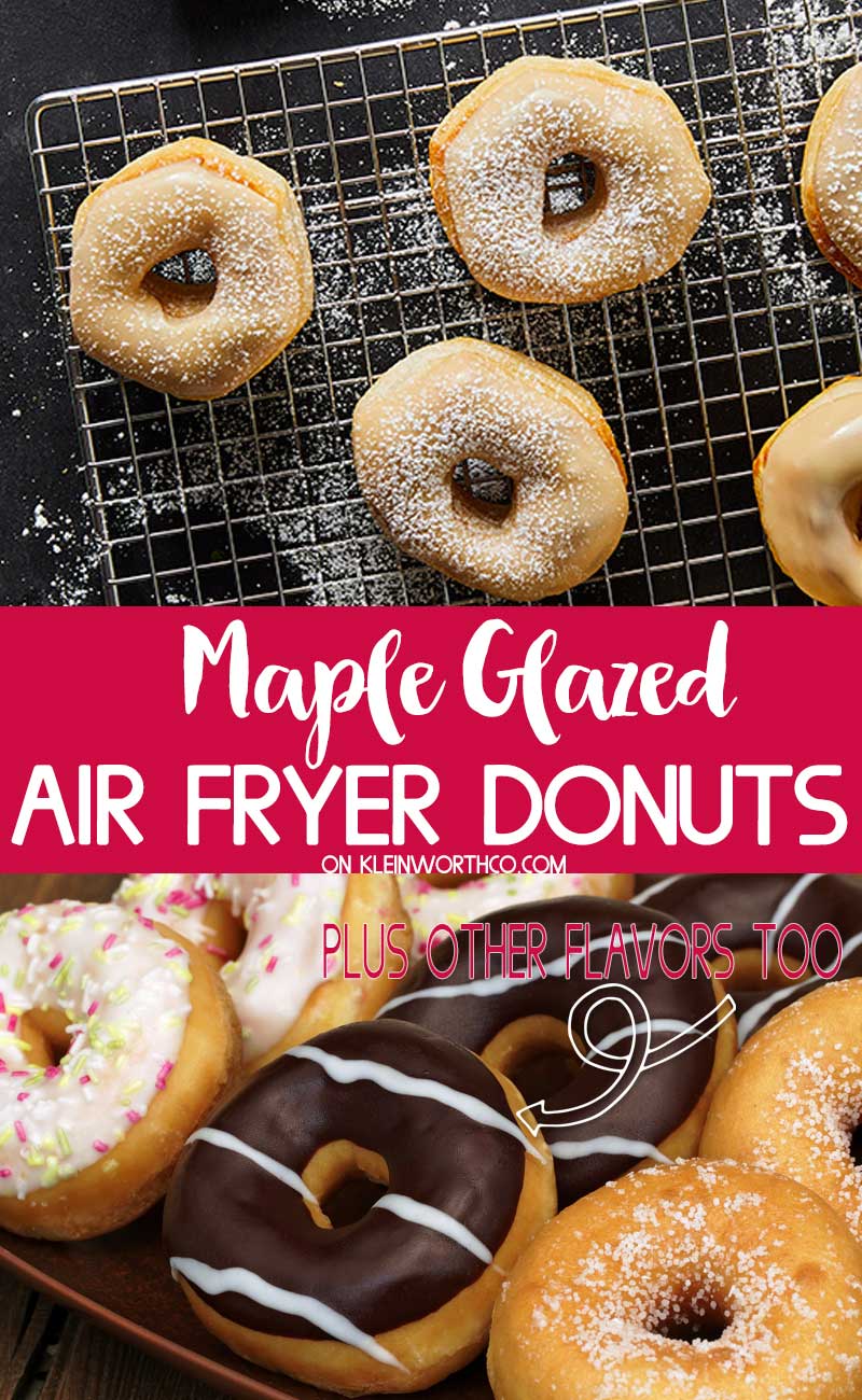 Air Fryer Maple Glazed Donuts