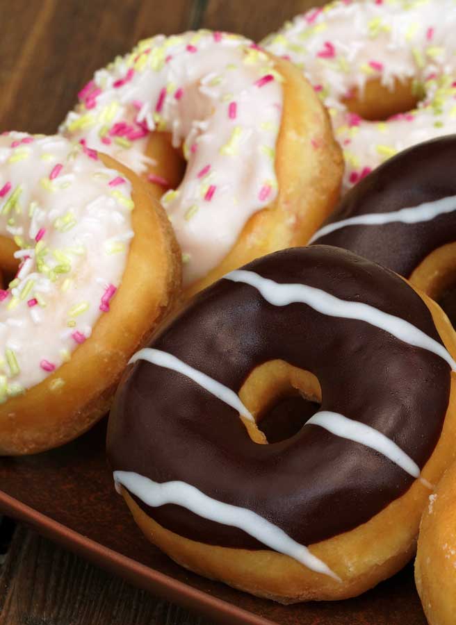 Chocolate air fryer donuts