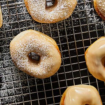 Air Fryer Maple Glazed Donuts recipe