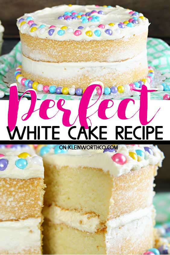 Perfect White Cake Recipe - Best White Cake Recipe