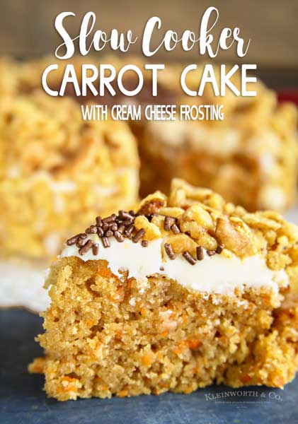 Slow Cooker Carrot Cake