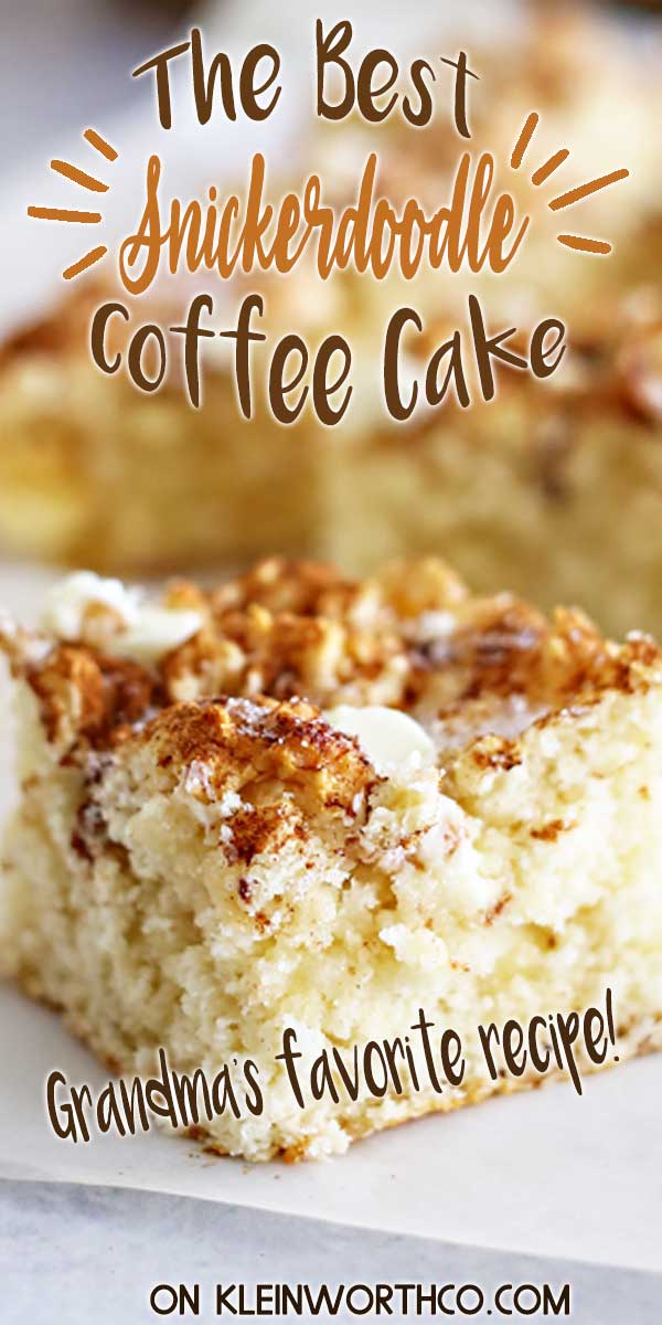 Snickerdoodle Coffee Cake