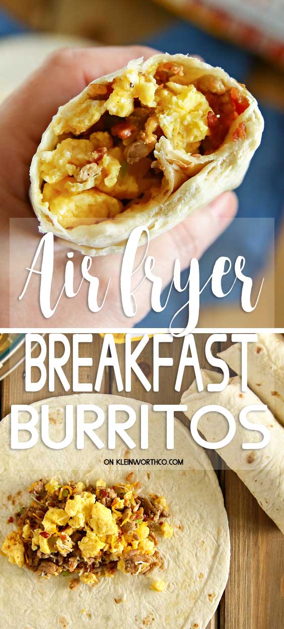 Air Fryer Breakfast Burritos