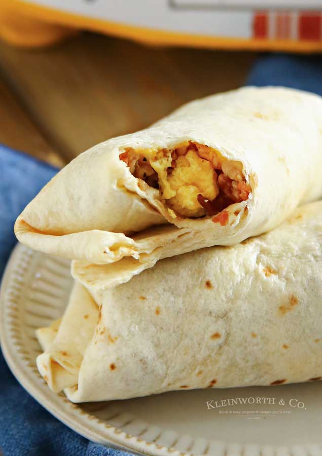 How to make Air Fryer Breakfast Burritos