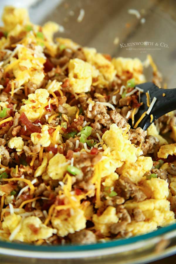 Ingredients in Air Fryer Breakfast Burritos