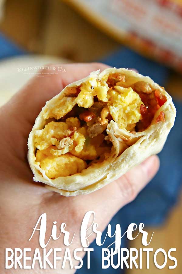 Air Fryer Breakfast Burritos