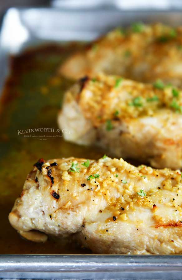 chicken dinner recipe - Baked Honey Garlic Chicken