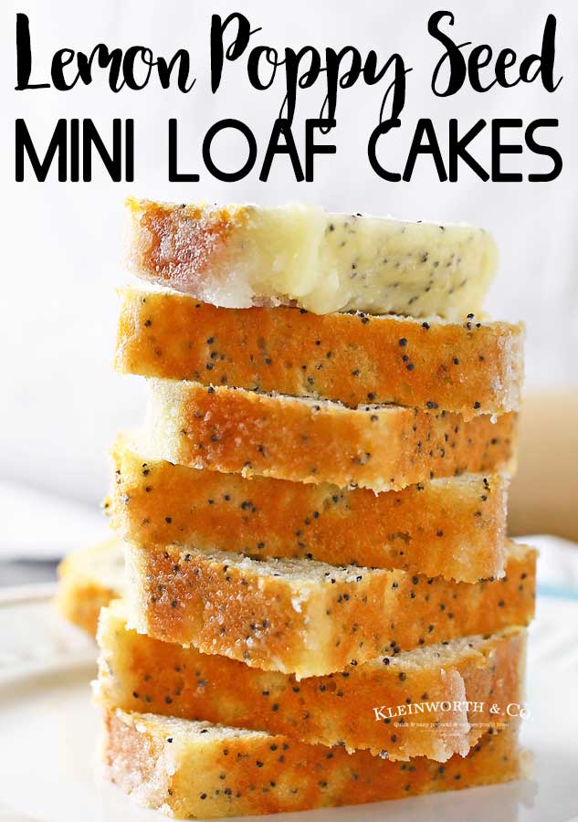 Lemon Poppy Seed Mini Loaf Cakes